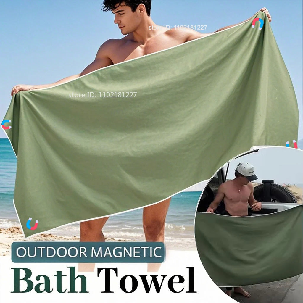 🧲 MagnetoTowel – Dein cleveres Outdoor-Handtuch mit Magnetverschluss