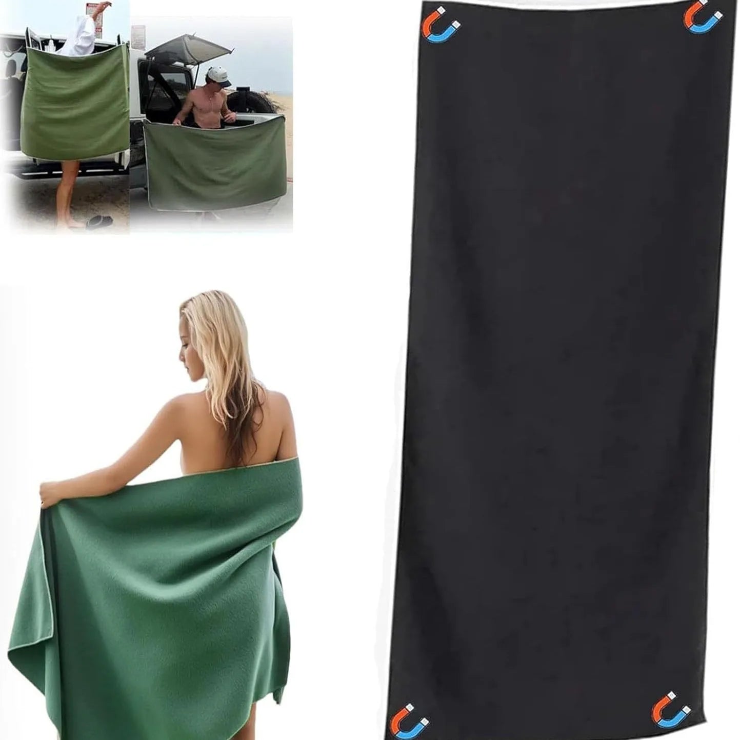 🧲 MagnetoTowel – Dein cleveres Outdoor-Handtuch mit Magnetverschluss