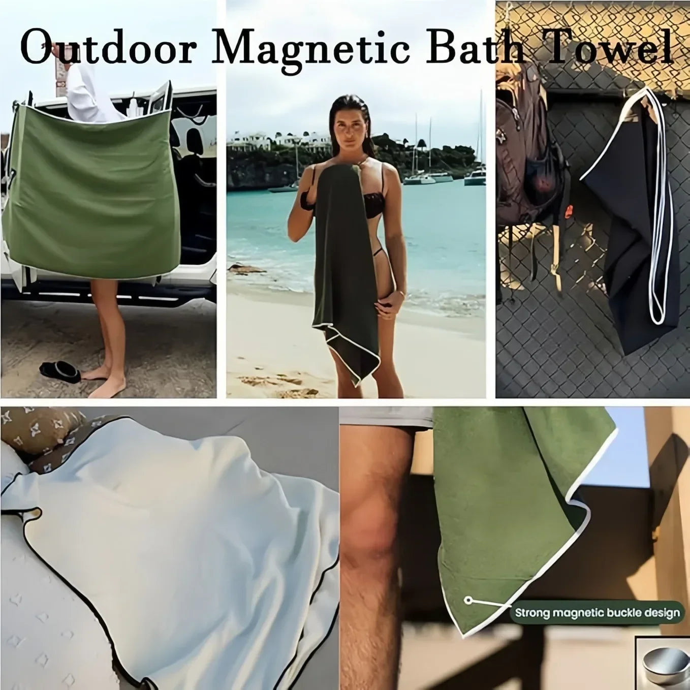 🧲 MagnetoTowel – Dein cleveres Outdoor-Handtuch mit Magnetverschluss