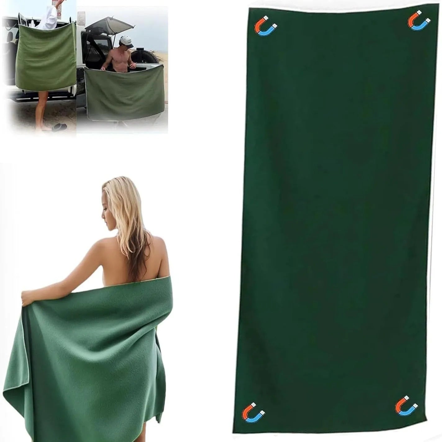 🧲 MagnetoTowel – Dein cleveres Outdoor-Handtuch mit Magnetverschluss